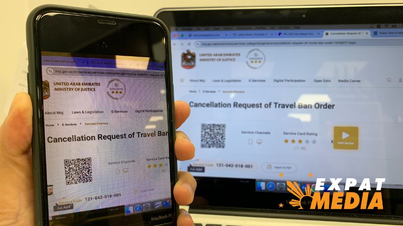 How to cancel UAE travel ban using your phone or laptop