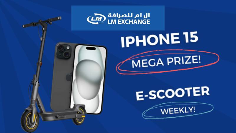 UAE: Win 7 scooters, 3 iPhones when you send money via LM Exchange