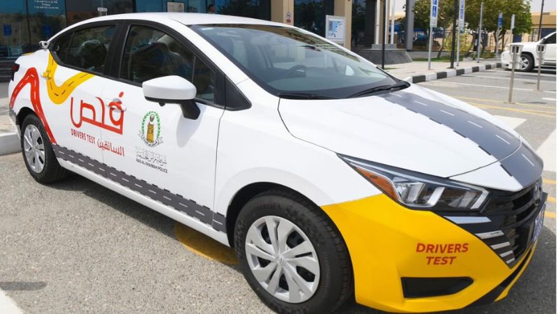 Self-test vehicle to be used for driver's licence exam in Ras Al Khaimah