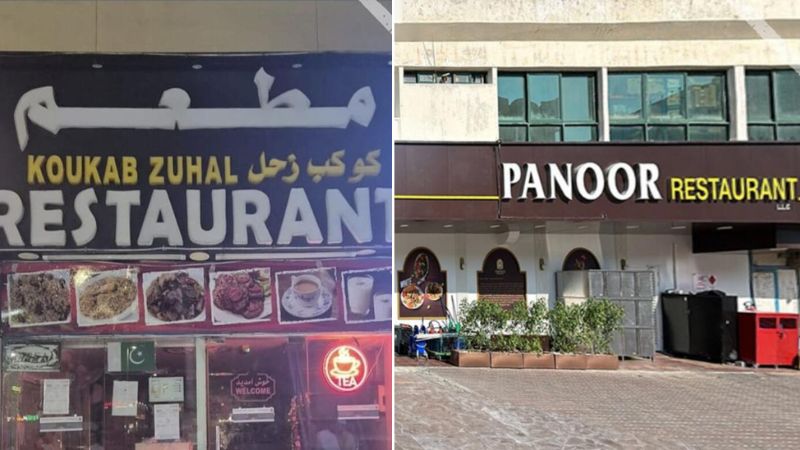 Two Abu Dhabi restaurants shut down for food safety violations