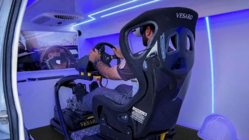 Learn road safety from Abu Dhabi Police' robots, driving simulators