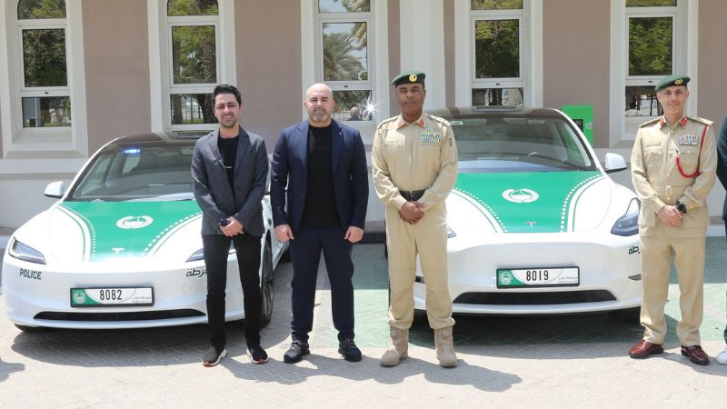 Dubai Police adds Tesla patrol cars to its fleet
