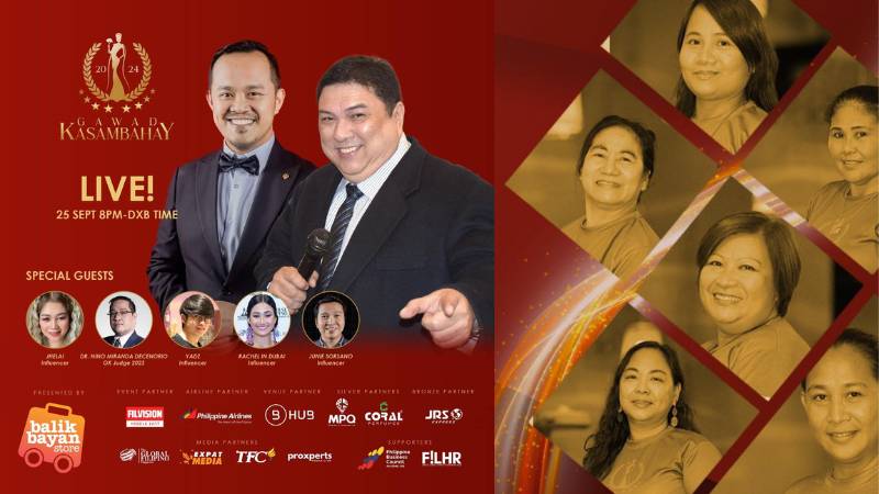 Search for best Filipino household worker in UAE reaches final stages with Gawad Kasambahay 2024 shortlist