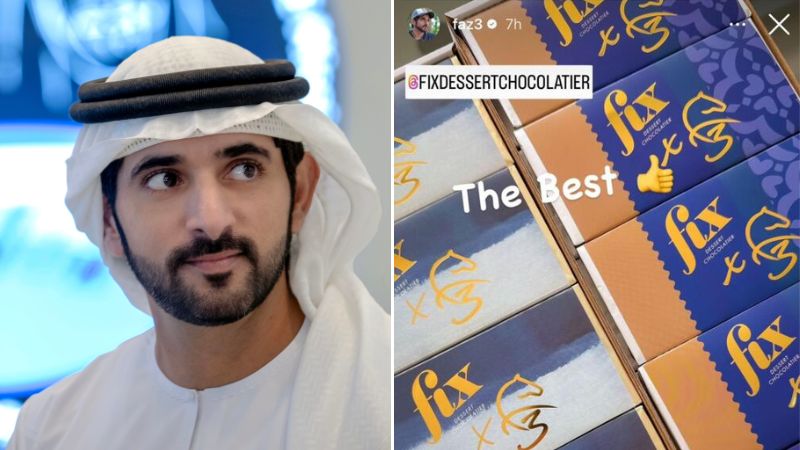 Sheikh Hamdan collaborates with Dubai’s viral chocolate brand FIX for exclusive new flavor
