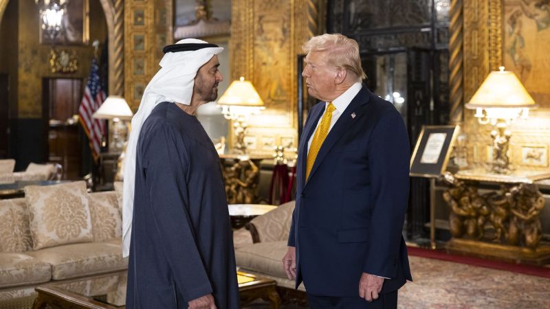 UAE President meets former US President Trump