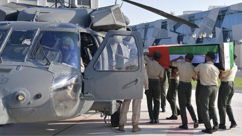 UAE honours fallen soldiers in military funeral for martyrs