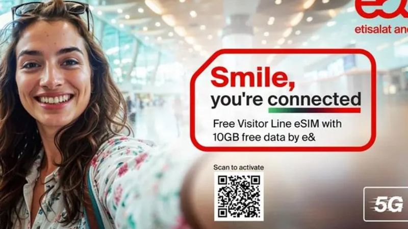 Free 5G eSIM with 10GB data launched for tourists travelling to UAE