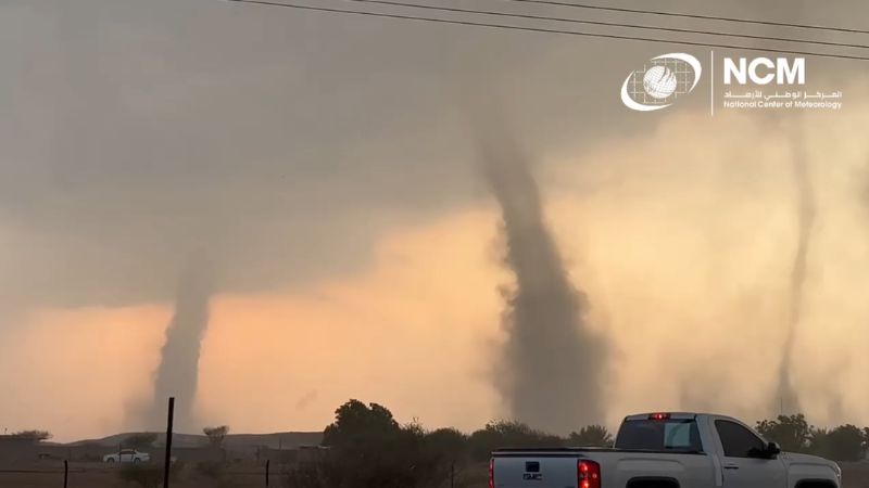 Watch: Tornado-like dust storm hits parts of UAE