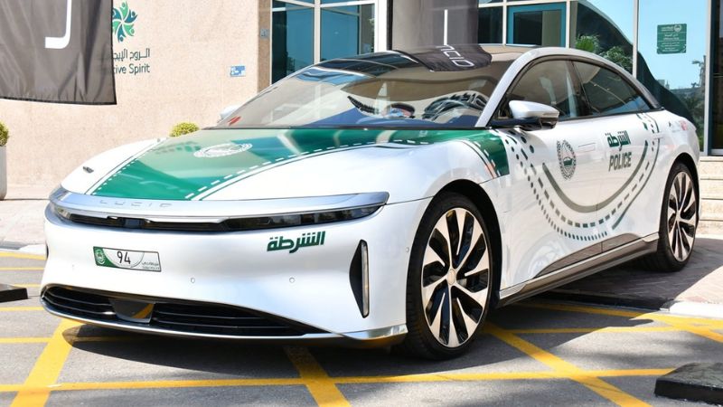 Dubai Police adds Lucid Air Grand Touring to supercar fleet