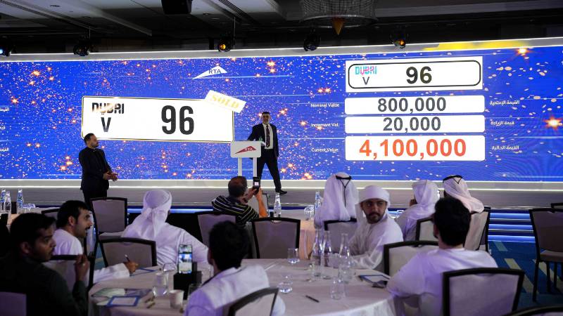 RTA auction of premium plates fetches Dh69.1 million in Dubai