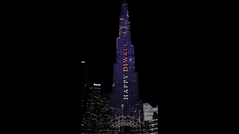 Burj Khalifa shines bright for Diwali as Dubai celebrates Festival of Lights