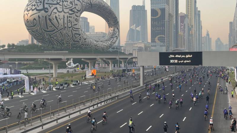 Dubai Ride 2024: Thousands take over Sheikh Zayed Road for cycling event