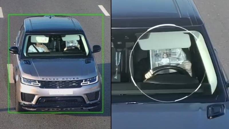 Dubai motorist caught reading newspaper while driving