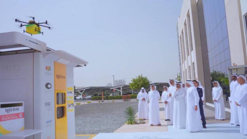 Sheikh Hamdan places first order via Dubai drone delivery service