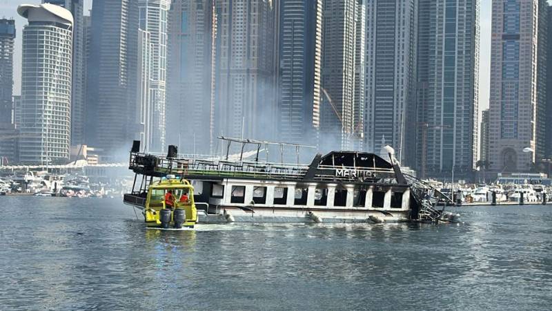 Dubai: Fire breaks out in boat near fuel station