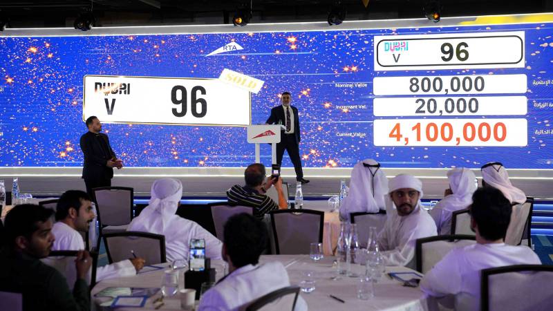 RTA to auction 90 premium vehicle number plates