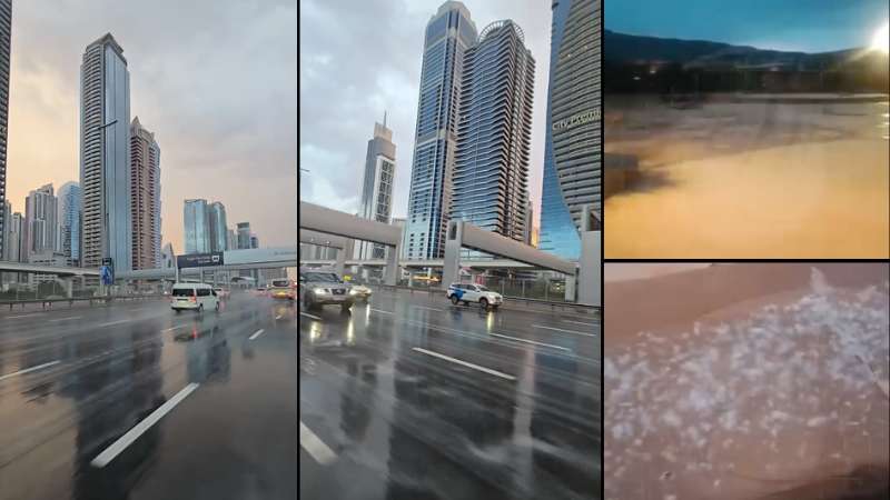 Dubai sees rain, Ras Al Khaimah frost as temperatures plunge