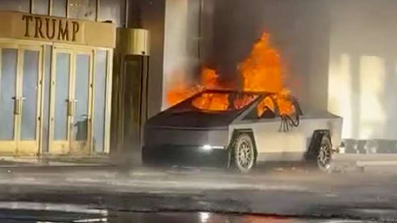 Cybertruck explosion in Trump Las Vegas hotel under probe as possible terror act