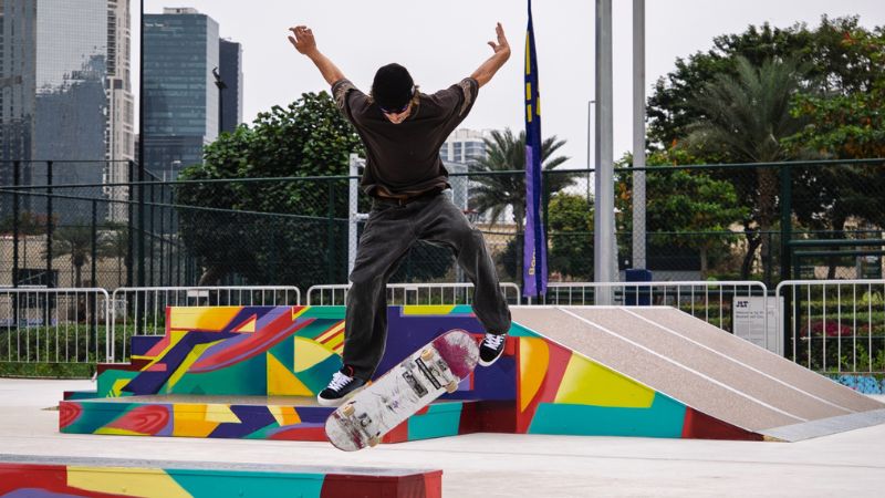 JLT unveils new skate park with striking artwork