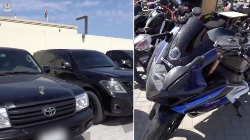 Sharjah Police seizes 19 vehicles, motorcycles over reckless stunts