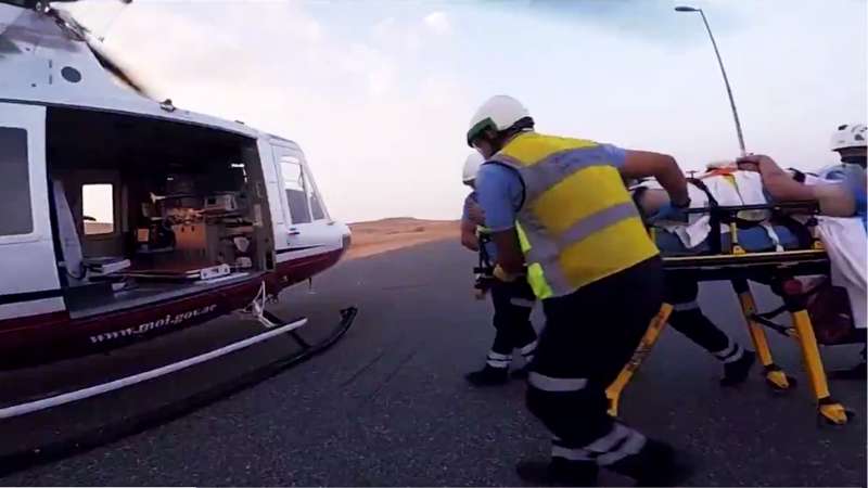 51-year-old woman critically injured in Sharjah motorcycle accident rescued