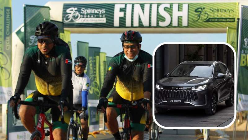Chance to win Jetour X50 at Spinneys Dubai cycling challenge