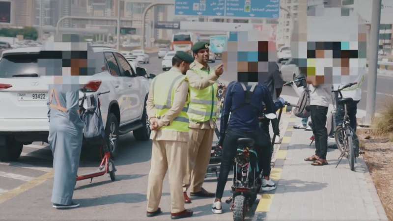 Dubai Police intensifies crackdown on illegal bicycles, motorcycles, e-scooters