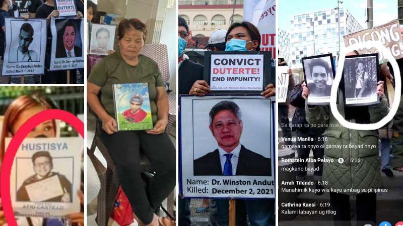 Families slam misuse of slain relatives’ photos in anti-Duterte rallies
