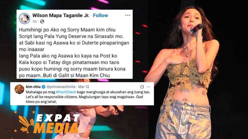 Kim Chiu dragged into Duterte ‘deserve’ controversy; content creator apologizes