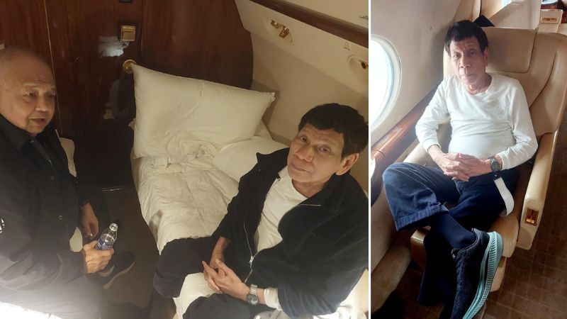 Duterte lands in Dubai en route to ICC trial in The Hague
