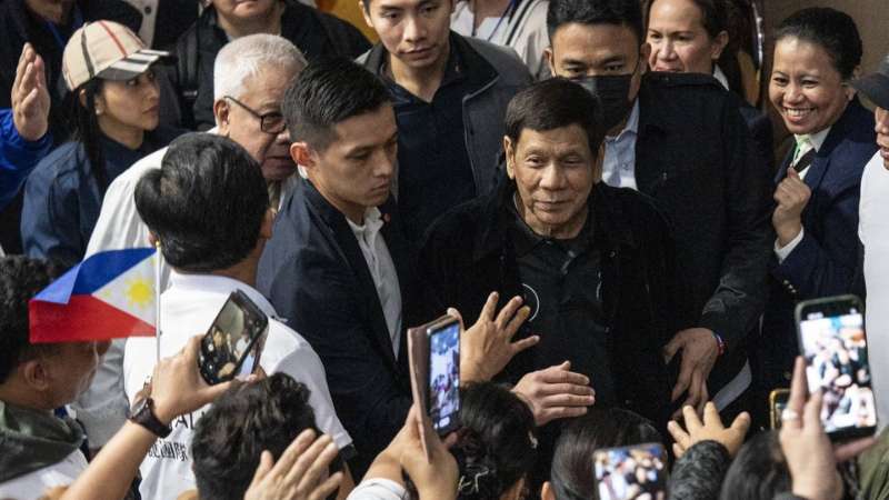 Rodrigo Duterte in police custody after ICC warrant