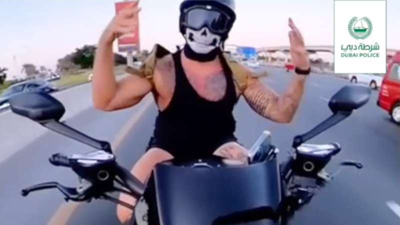 Biker arrested in Dubai for performing dangerous stunts in viral video