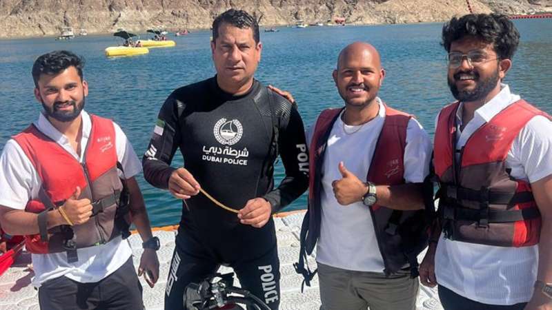 Dubai Police retrieves tourist’s lost gold necklace from Hatta Dam waters