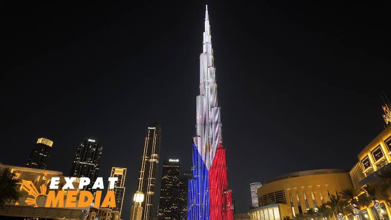 Burj Khalifa, ADNOC HQ light up with Philippine flag  on June 12