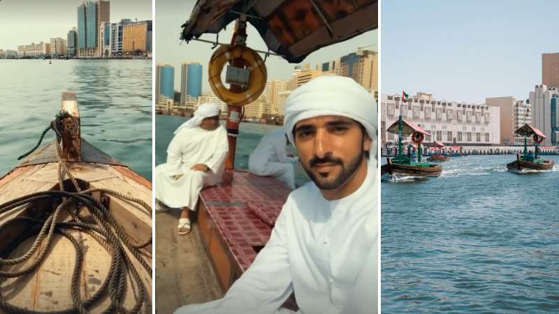 Sheikh Hamdan takes surprise abra ride to old Dubai during Eid