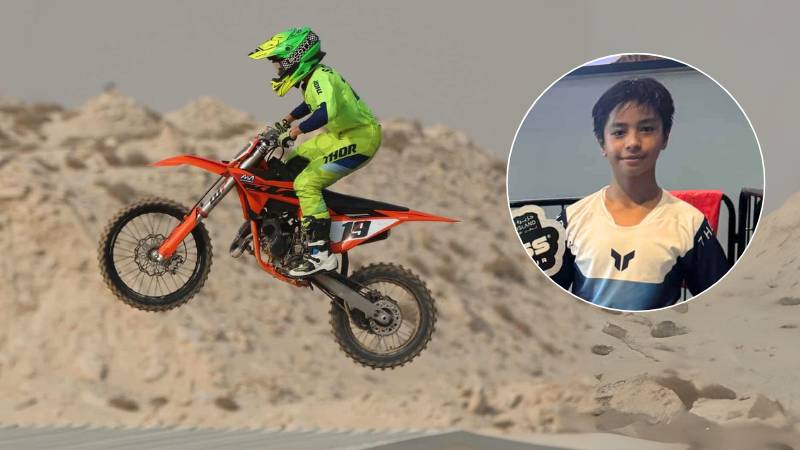 Meet Miles Solon: The 12-year-old Filipino motocross champ in UAE