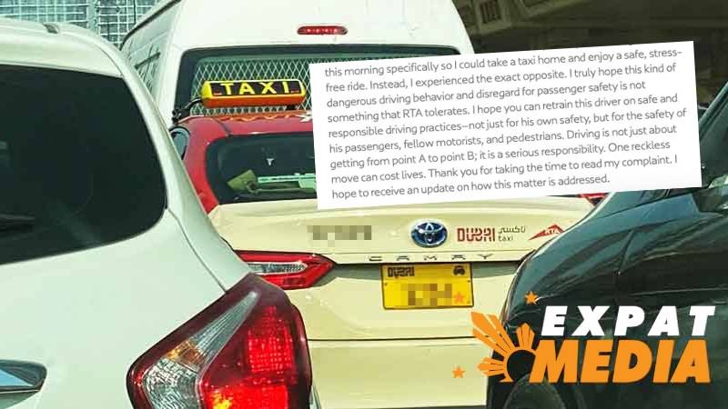 Dubai expat’s complaint on reckless taxi driver prompts swift RTA action