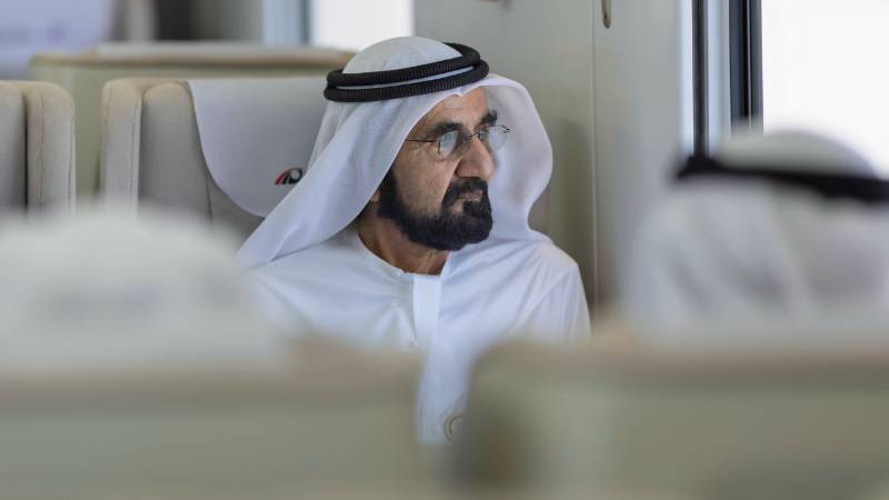 Sheikh Mohammed boards Etihad Rail on Dubai to Fujairah trip