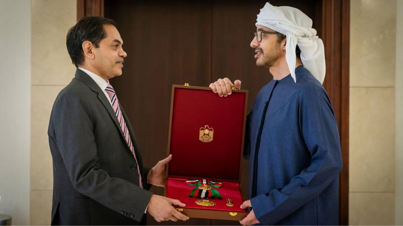 Indian ambassador honored with UAE’s highest award