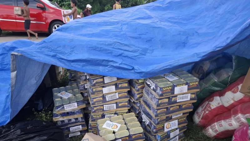 Spam, Wilkins water among viral donations to Cebu earthquake victims