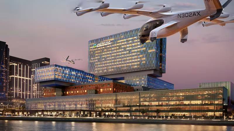 UAE’s first hospital flying taxi port revealed