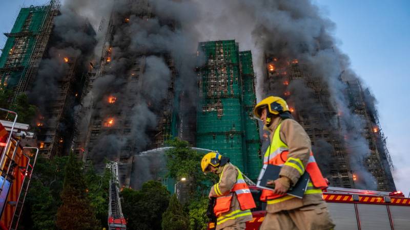 Hong Kong fire: UAE extends condolences to China as death toll rises to 128