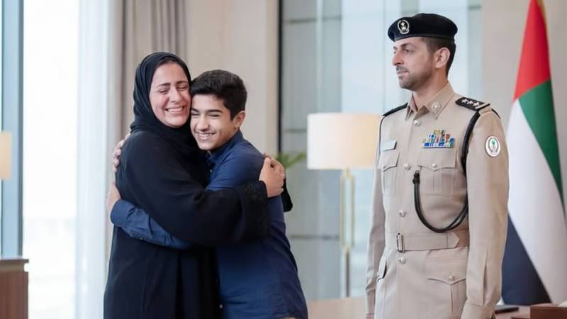 Sharjah Police reunite mother and son after 12 years apart