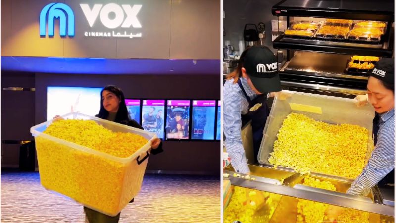 VOX Cinemas popcorn deal lets moviegoers bring their own tubs for unlimited popcorn
