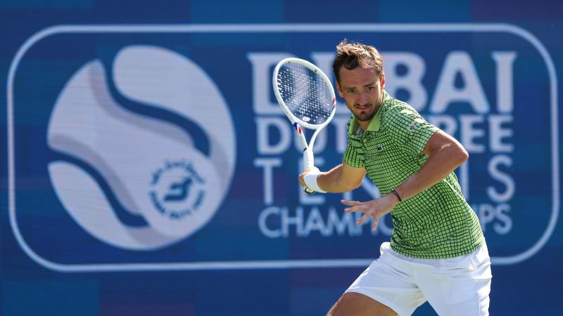 Medvedev sets up Dubai semifinal clash with Auger-Aliassime