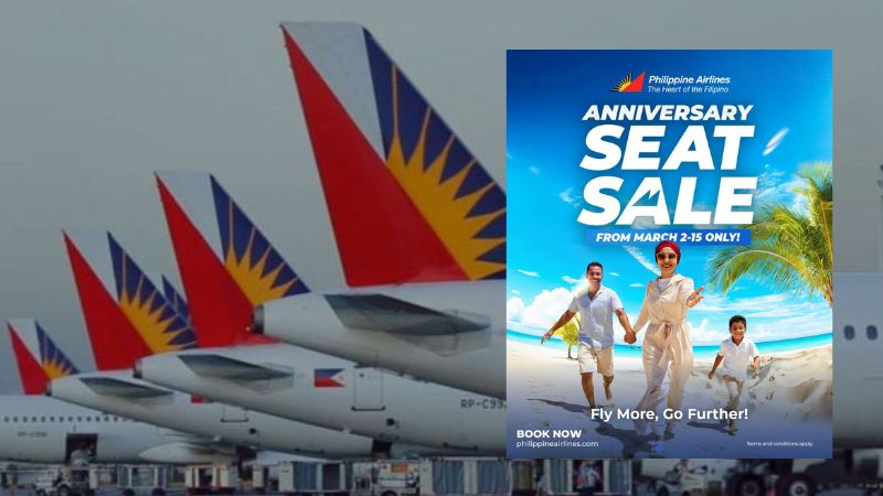 Philippine Airlines turns 85 with big seat sale from March 2