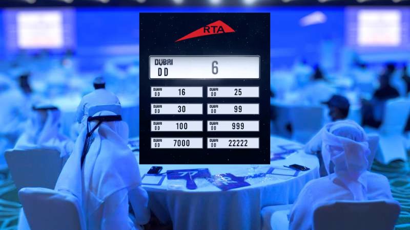 Dubai plate number DD 6 sells for Dh37 million at auction