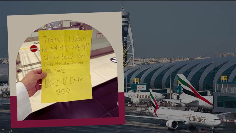 Girl’s handwritten note to Dubai officers melts hearts