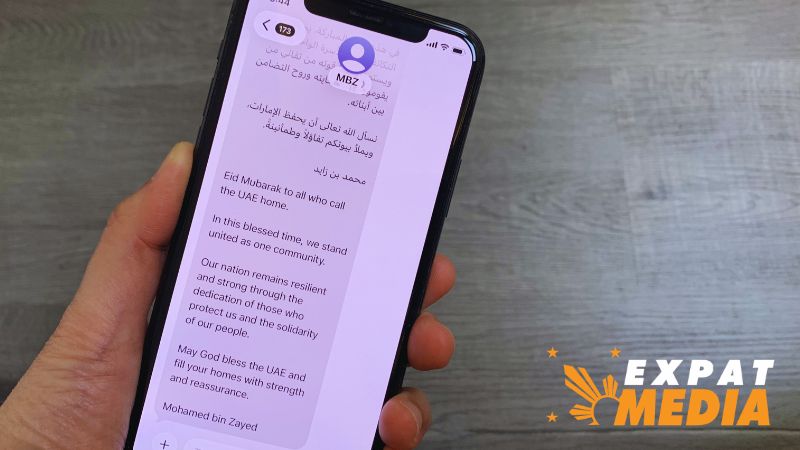 ‘Eid Mubarak to all who call the UAE home’: residents receive rare SMS from UAE President