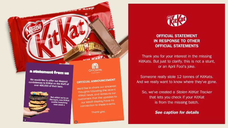 KitKat says chocolate heist is real, as brands jump on viral trend
